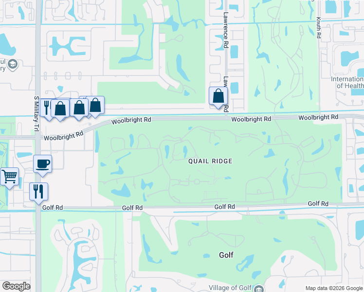map of restaurants, bars, coffee shops, grocery stores, and more near 4369 Shell Drake Lane in Boynton Beach