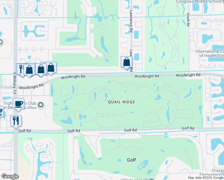 map of restaurants, bars, coffee shops, grocery stores, and more near in Golf