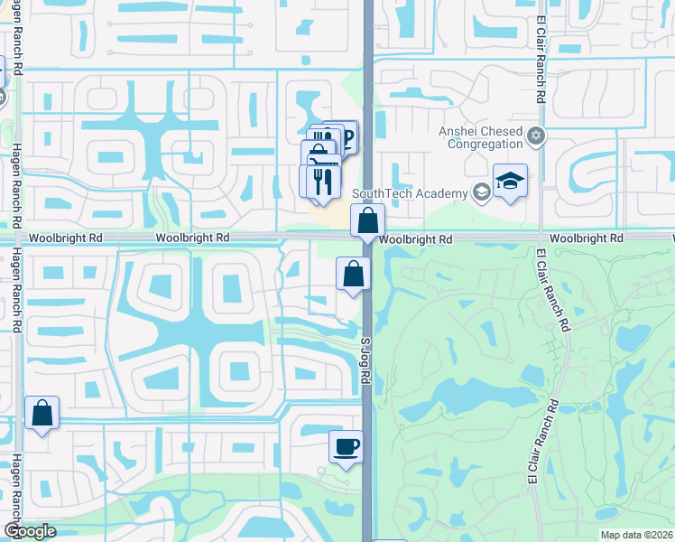 map of restaurants, bars, coffee shops, grocery stores, and more near 6559 Lucaya Avenue in Boynton Beach
