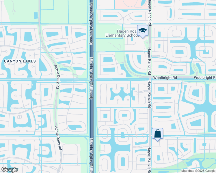 map of restaurants, bars, coffee shops, grocery stores, and more near 11024 Vía Amalfi in Boynton Beach