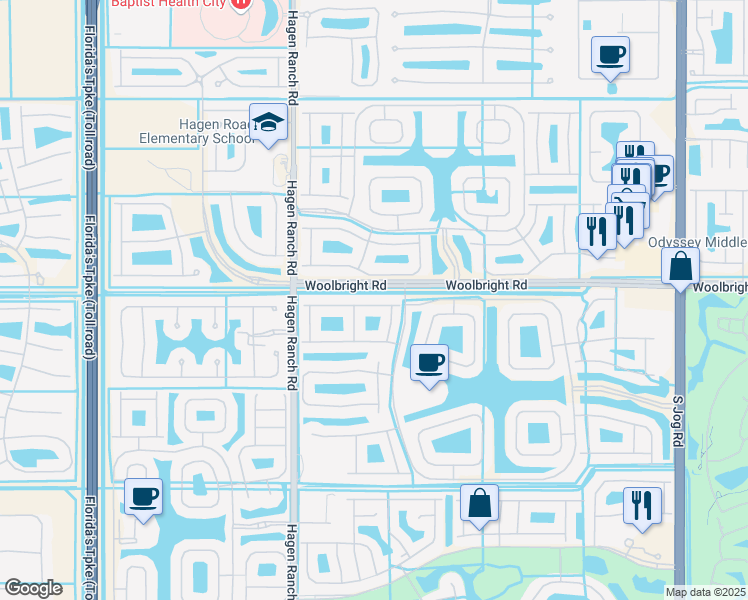 map of restaurants, bars, coffee shops, grocery stores, and more near 7281 Kea Lani Drive in Boynton Beach