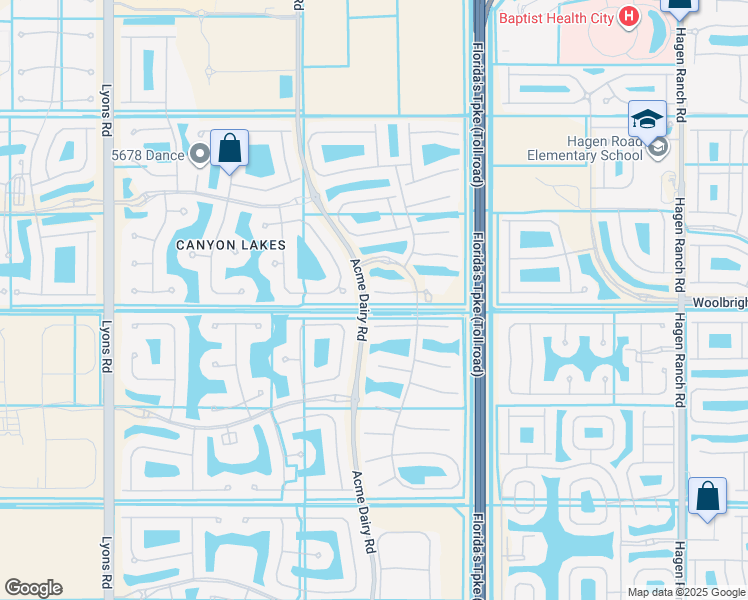 map of restaurants, bars, coffee shops, grocery stores, and more near 8211 Mariano Falls Lane in Boynton Beach