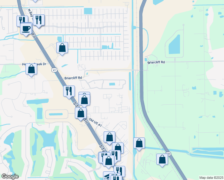 map of restaurants, bars, coffee shops, grocery stores, and more near 5770 Elizabeth Ann Way in Fort Myers