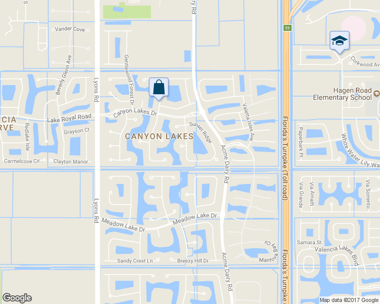 map of restaurants, bars, coffee shops, grocery stores, and more near 10838 Sunset Ridge in Boynton Beach