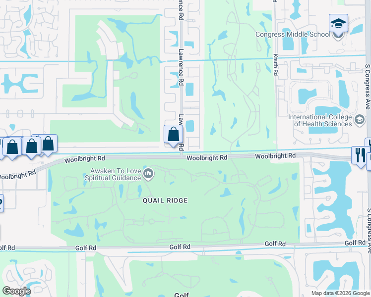 map of restaurants, bars, coffee shops, grocery stores, and more near 10819 Royal Palladium Place in Boynton Beach