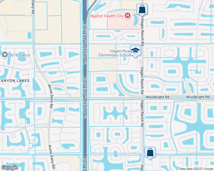 map of restaurants, bars, coffee shops, grocery stores, and more near 7810 Parsons Pine Drive in Boynton Beach