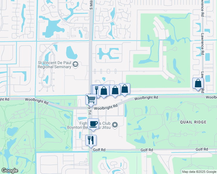 map of restaurants, bars, coffee shops, grocery stores, and more near 4783 Brighton Lakes Boulevard in Boynton Beach