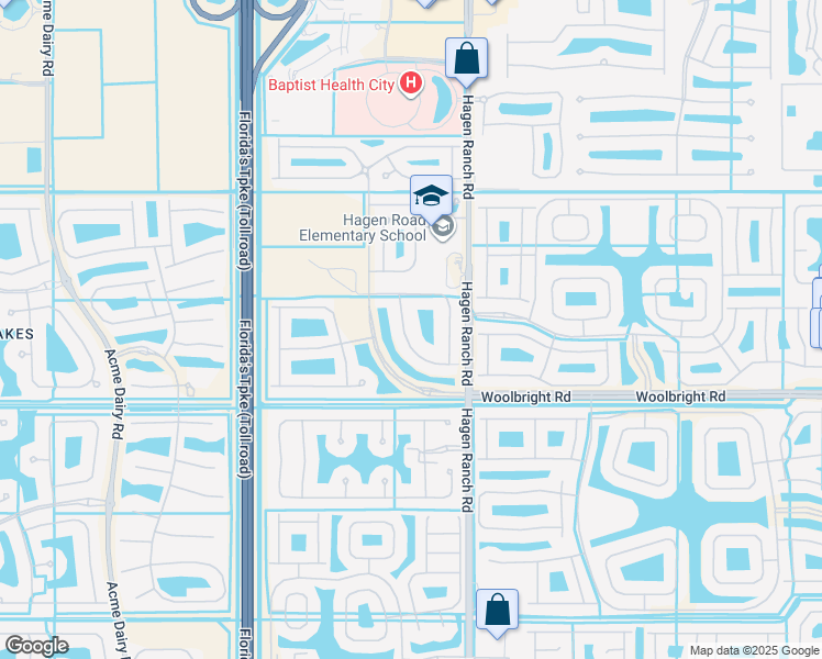map of restaurants, bars, coffee shops, grocery stores, and more near 10766 Bitternut Hickory Lane in Boynton Beach