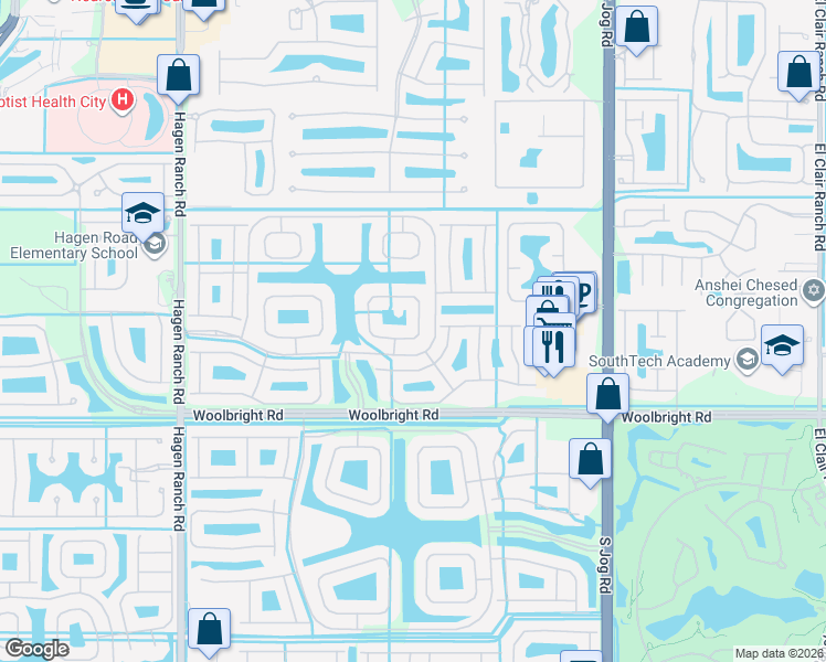 map of restaurants, bars, coffee shops, grocery stores, and more near 7191 Corning Circle in Boynton Beach
