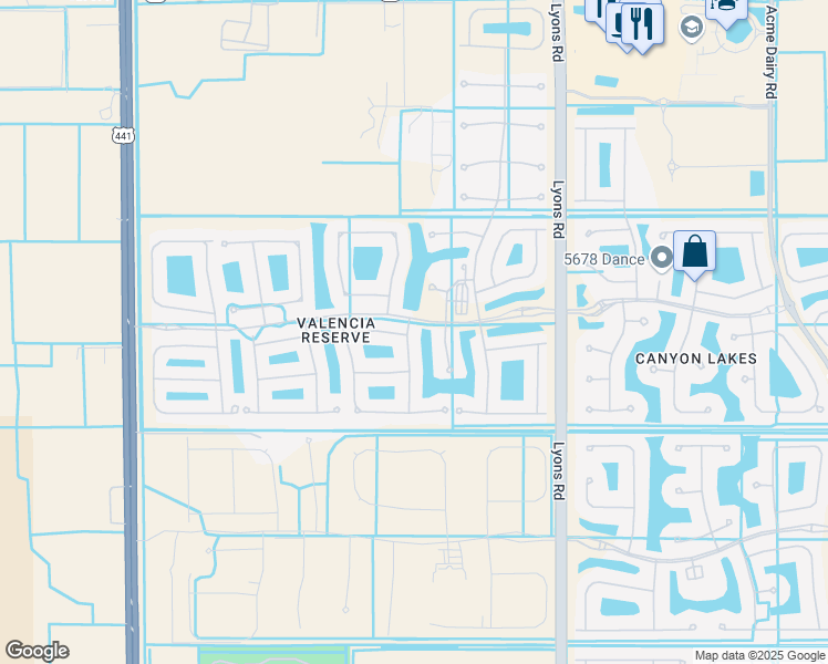 map of restaurants, bars, coffee shops, grocery stores, and more near 10782 Redlake Isle in Boynton Beach
