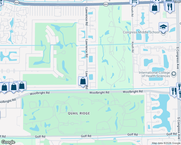 map of restaurants, bars, coffee shops, grocery stores, and more near 3940 Sapphire Palladium Drive in Boynton Beach