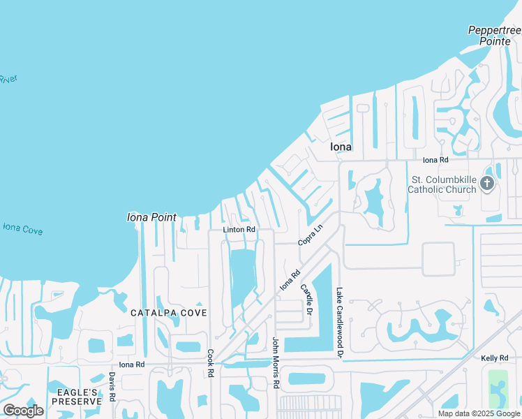 map of restaurants, bars, coffee shops, grocery stores, and more near 15372 Allen Way in Fort Myers