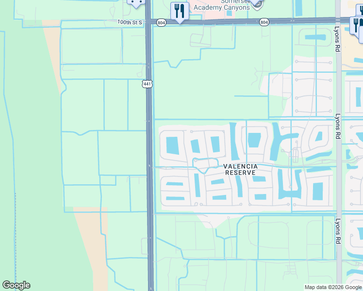 map of restaurants, bars, coffee shops, grocery stores, and more near 10584 Regatta Ridge Road in Boynton Beach