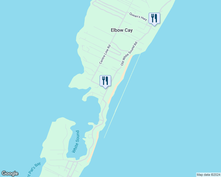 map of restaurants, bars, coffee shops, grocery stores, and more near in Elbow Cay