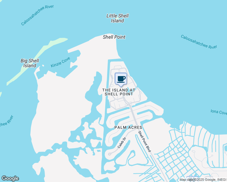 map of restaurants, bars, coffee shops, grocery stores, and more near Grandview Road in Fort Myers