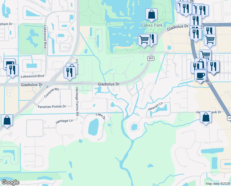 map of restaurants, bars, coffee shops, grocery stores, and more near 7713 Victoria Cove Court in Fort Myers