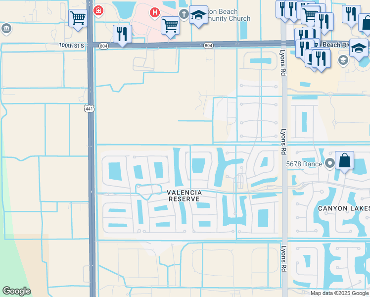 map of restaurants, bars, coffee shops, grocery stores, and more near 10582 Whitewind Circle in Boynton Beach