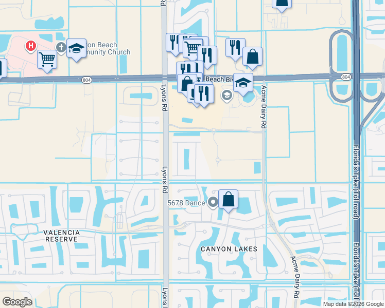 map of restaurants, bars, coffee shops, grocery stores, and more near 10339 Gentlewood Forest Drive in Boynton Beach