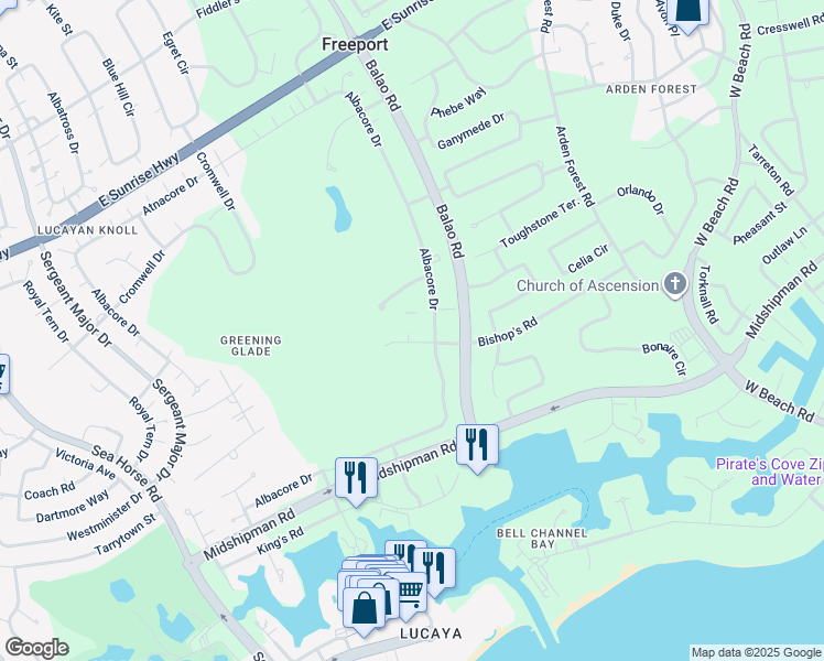 map of restaurants, bars, coffee shops, grocery stores, and more near in 