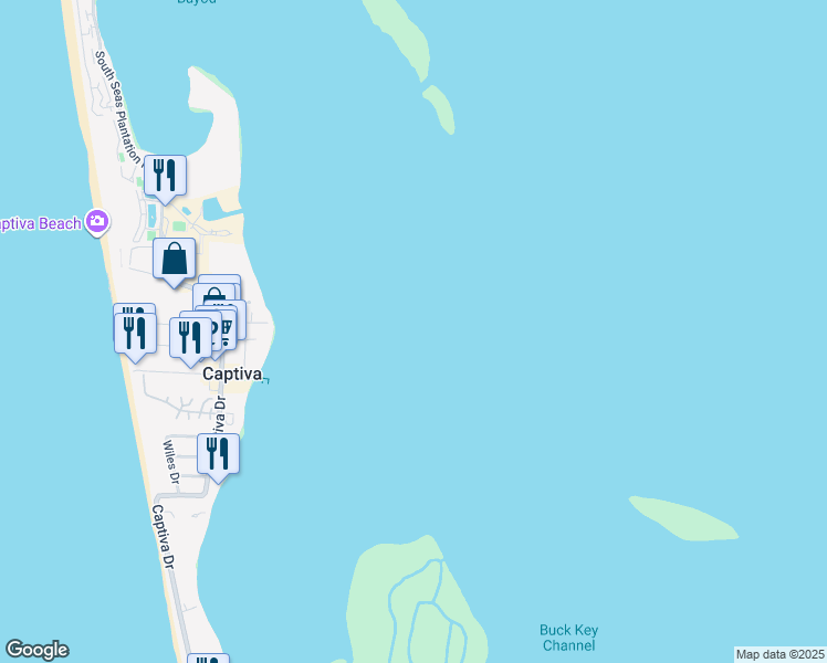 map of restaurants, bars, coffee shops, grocery stores, and more near in Captiva