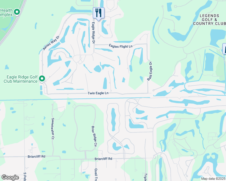 map of restaurants, bars, coffee shops, grocery stores, and more near 14925 Soaring Eagle Court in Fort Myers