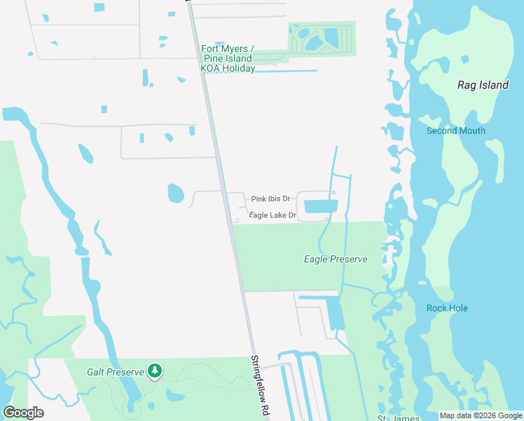 map of restaurants, bars, coffee shops, grocery stores, and more near 3600 Eagle Lake Drive in Saint James City