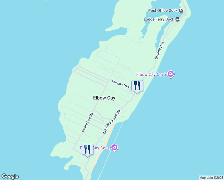 map of restaurants, bars, coffee shops, grocery stores, and more near in Elbow Cay