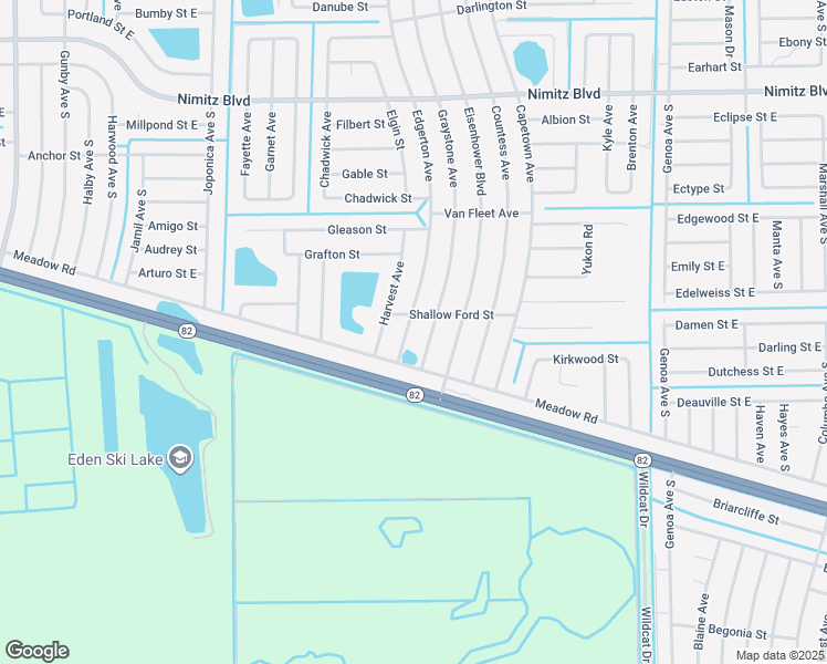 map of restaurants, bars, coffee shops, grocery stores, and more near 1130 Edgerton Avenue in Lehigh Acres