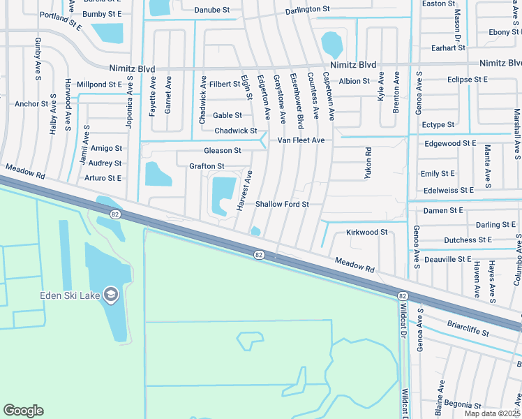 map of restaurants, bars, coffee shops, grocery stores, and more near 1130 Edgerton Avenue in Lehigh Acres