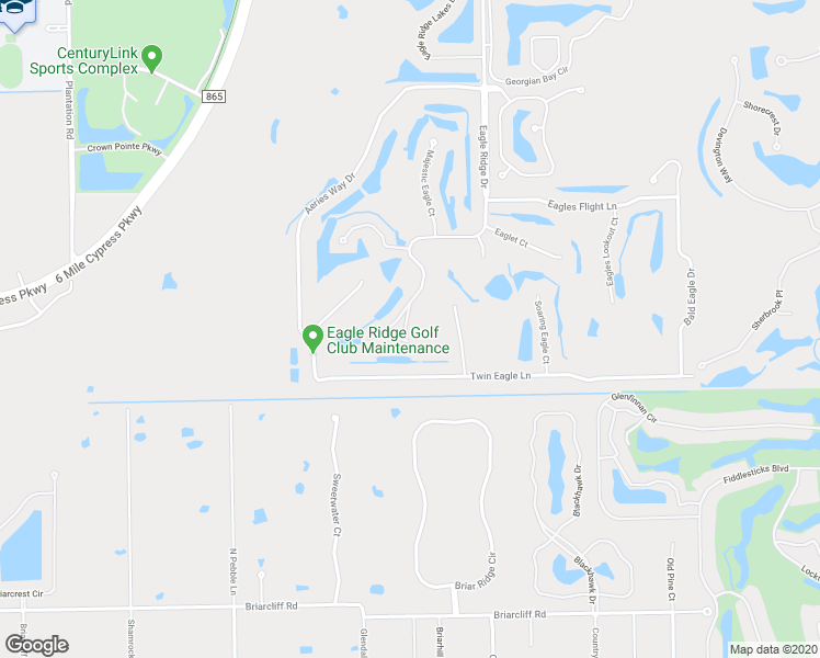 map of restaurants, bars, coffee shops, grocery stores, and more near in Fort Myers