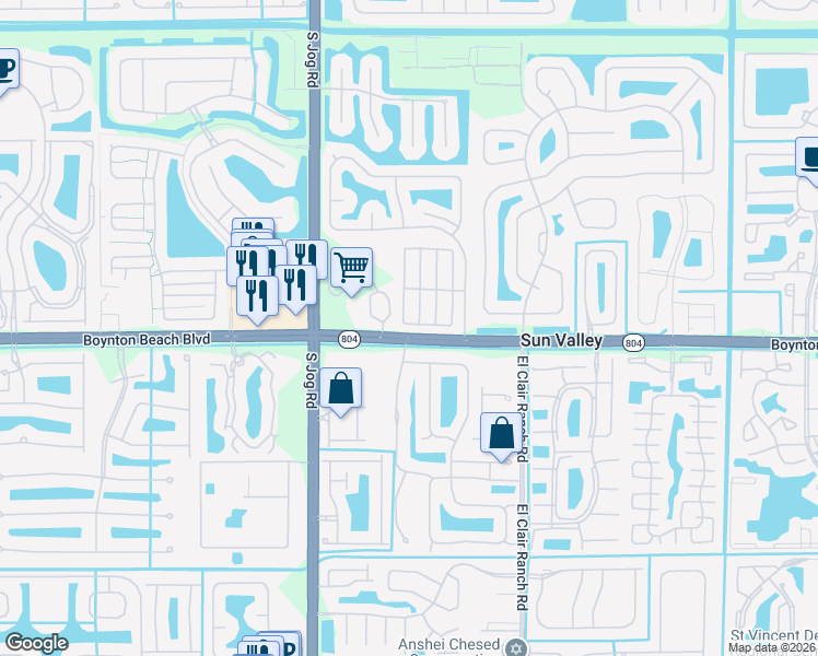 map of restaurants, bars, coffee shops, grocery stores, and more near 9926 Watermill Circle in Boynton Beach