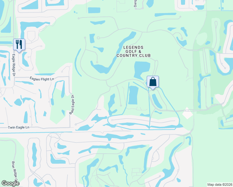 map of restaurants, bars, coffee shops, grocery stores, and more near 14521 Farrington Way in Fort Myers