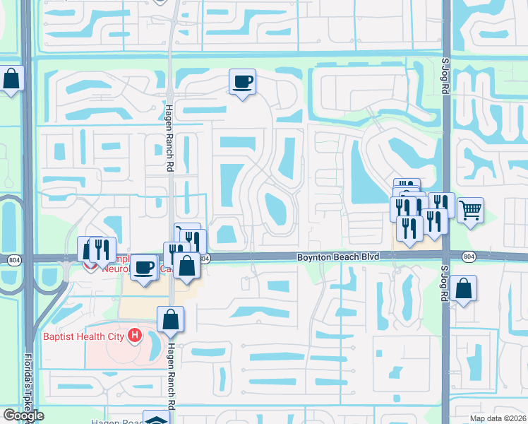 map of restaurants, bars, coffee shops, grocery stores, and more near 9927 Seacrest Circle in Boynton Beach