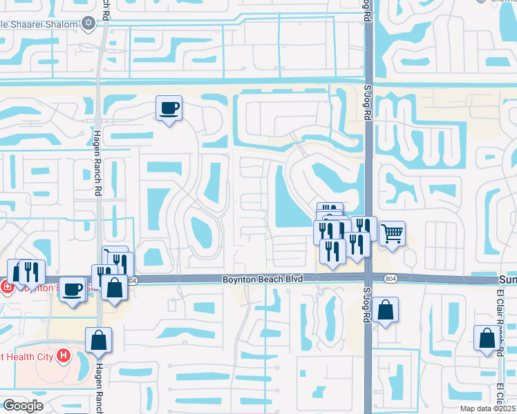 map of restaurants, bars, coffee shops, grocery stores, and more near 6880 Beacon Hollow Turn in Boynton Beach