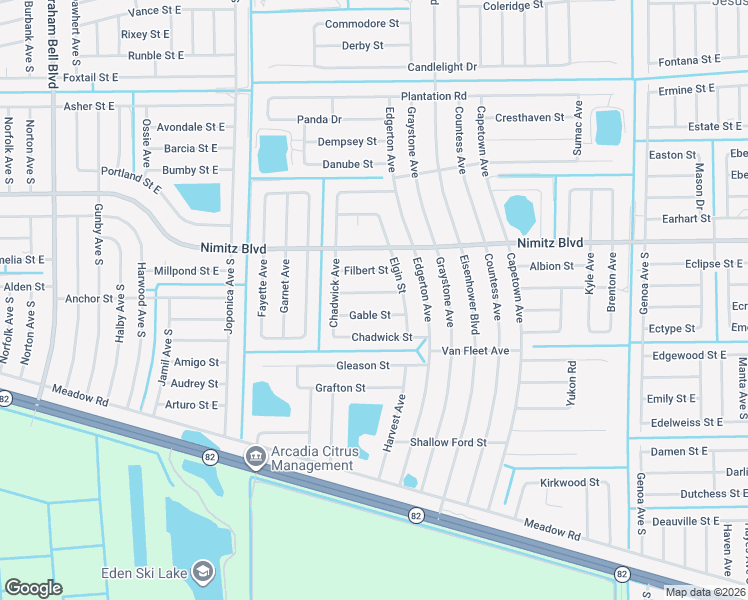 map of restaurants, bars, coffee shops, grocery stores, and more near 947 Flanders Street in Lehigh Acres