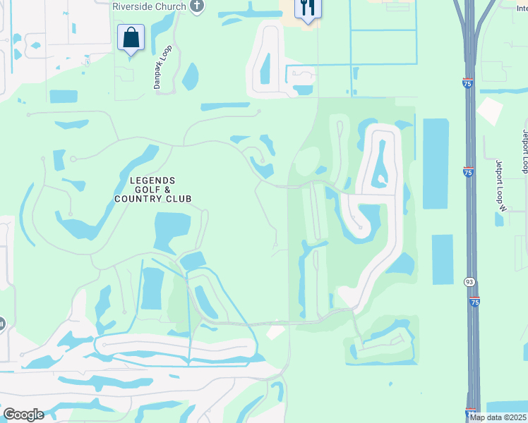 map of restaurants, bars, coffee shops, grocery stores, and more near Cromwell Court in Fort Myers