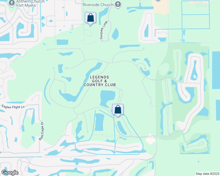 map of restaurants, bars, coffee shops, grocery stores, and more near 8500 Legends Boulevard North in Fort Myers