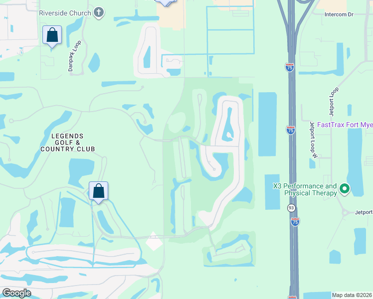 map of restaurants, bars, coffee shops, grocery stores, and more near 14271 Hickory Links Court in Fort Myers