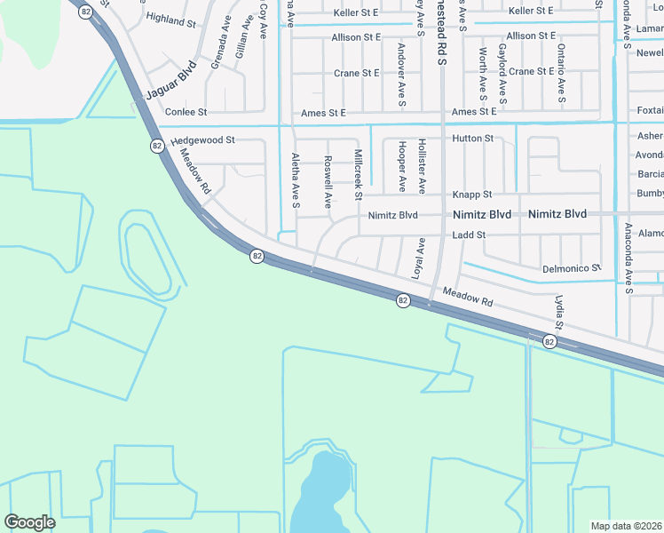 map of restaurants, bars, coffee shops, grocery stores, and more near 500 Ladd Street in Lehigh Acres