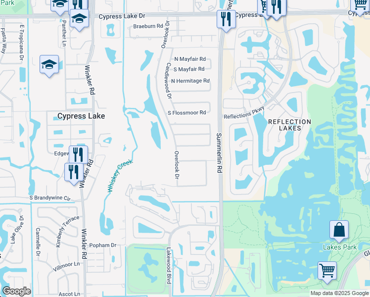 map of restaurants, bars, coffee shops, grocery stores, and more near 1630 South Fountainhead Road in Fort Myers