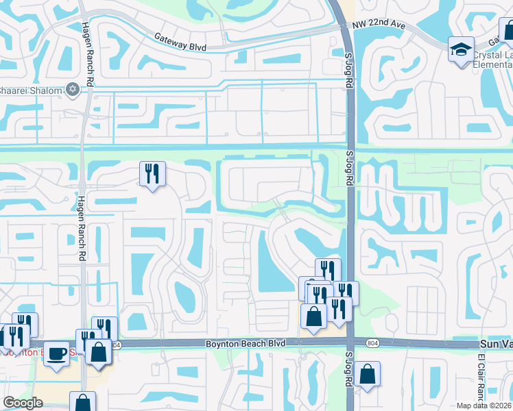 map of restaurants, bars, coffee shops, grocery stores, and more near 6726 Conch Court in Boynton Beach