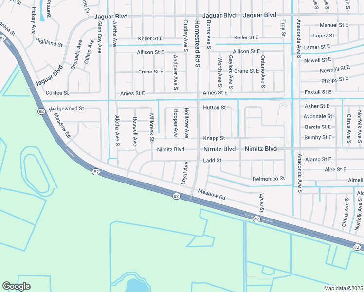 map of restaurants, bars, coffee shops, grocery stores, and more near 923 Hooper Avenue in Lehigh Acres