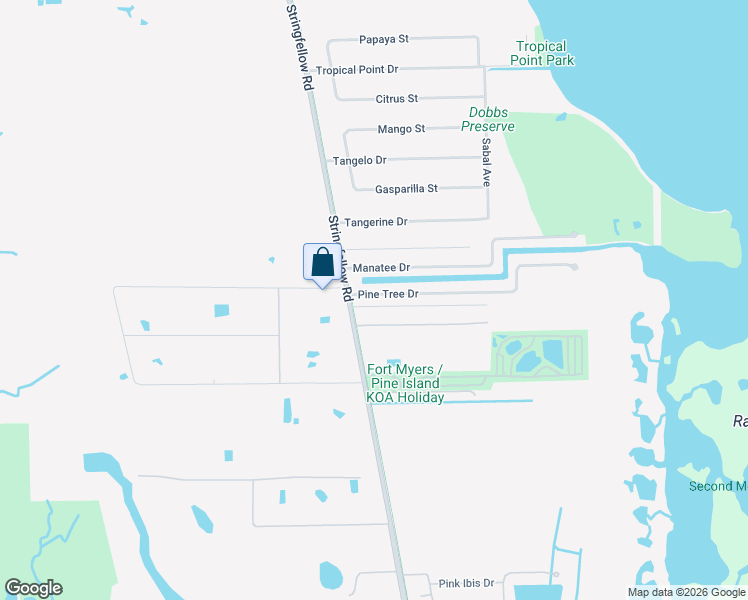 map of restaurants, bars, coffee shops, grocery stores, and more near 3766 Pine Tree Drive in Saint James City