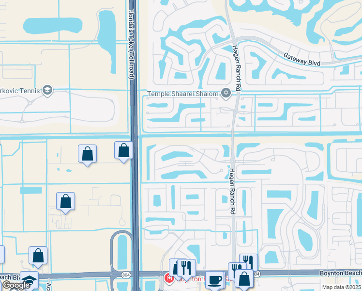 map of restaurants, bars, coffee shops, grocery stores, and more near 7768 Majestic Palm Drive in Boynton Beach