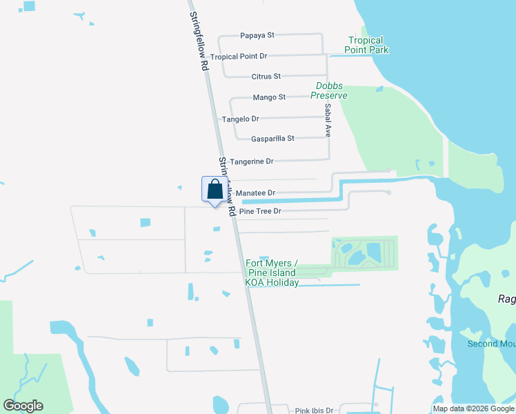 map of restaurants, bars, coffee shops, grocery stores, and more near 3766 Pine Tree Drive in Saint James City