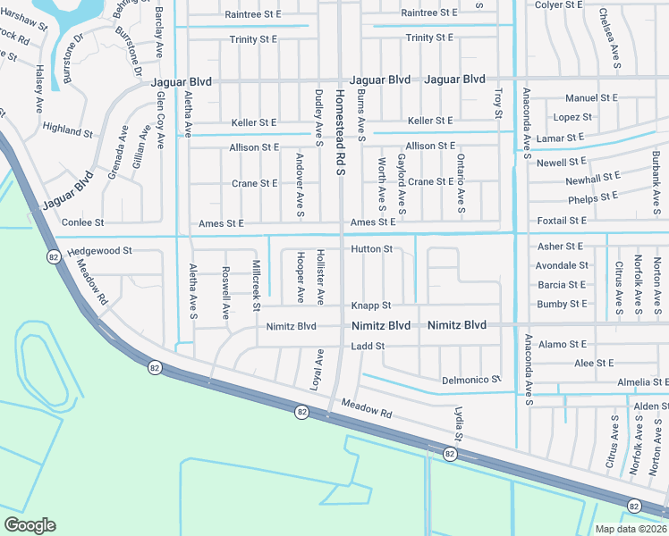 map of restaurants, bars, coffee shops, grocery stores, and more near 912 Homestead Road South in Lehigh Acres