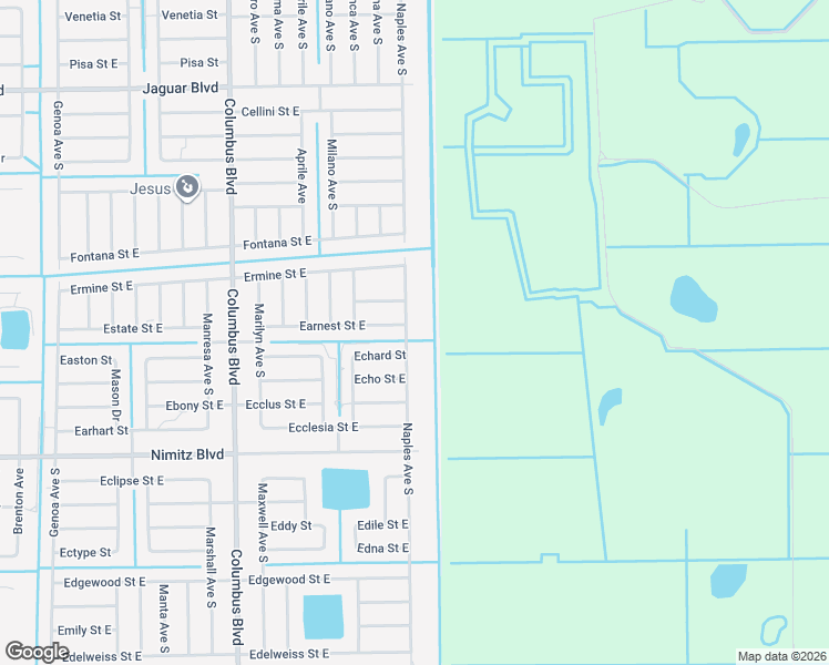 map of restaurants, bars, coffee shops, grocery stores, and more near 923 Naples Avenue South in Lehigh Acres