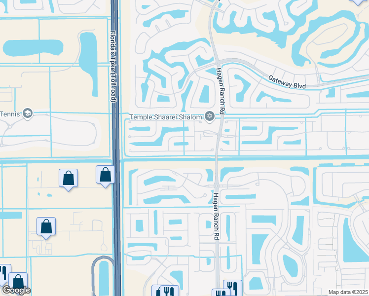 map of restaurants, bars, coffee shops, grocery stores, and more near 7631 Caprio Drive in Boynton Beach