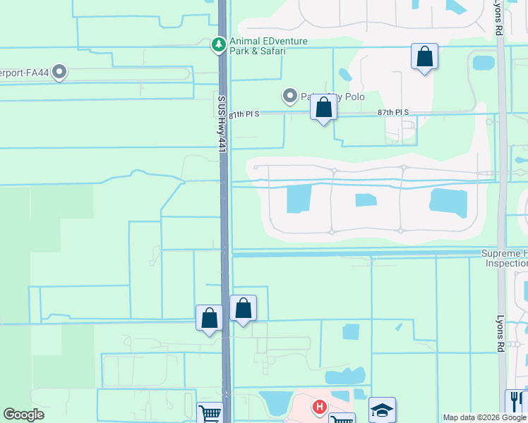 map of restaurants, bars, coffee shops, grocery stores, and more near 9498 Equus Circle in Boynton Beach