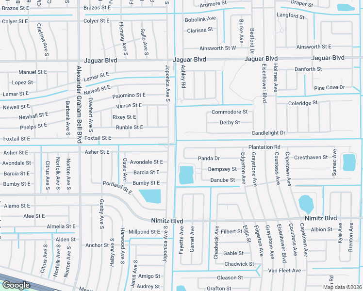 map of restaurants, bars, coffee shops, grocery stores, and more near 901 Plantation Road in Lehigh Acres